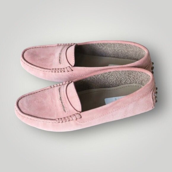 Manolo Blahnik Women's shoes driving driver pink suede 7 7B - Picture 3 of 6